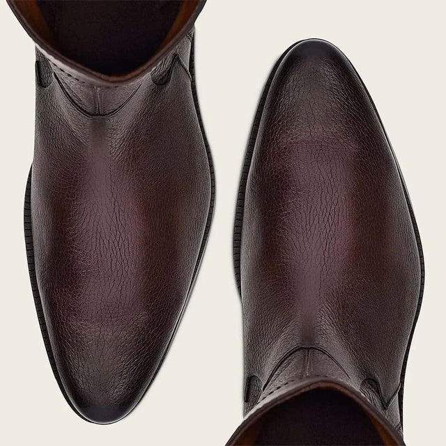 botas cuadra de punta redonda