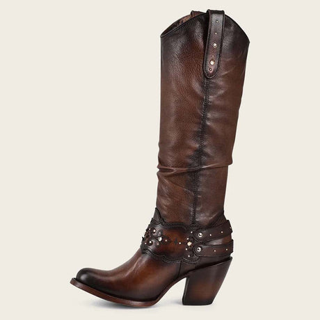 botas largas cuadra para mujer