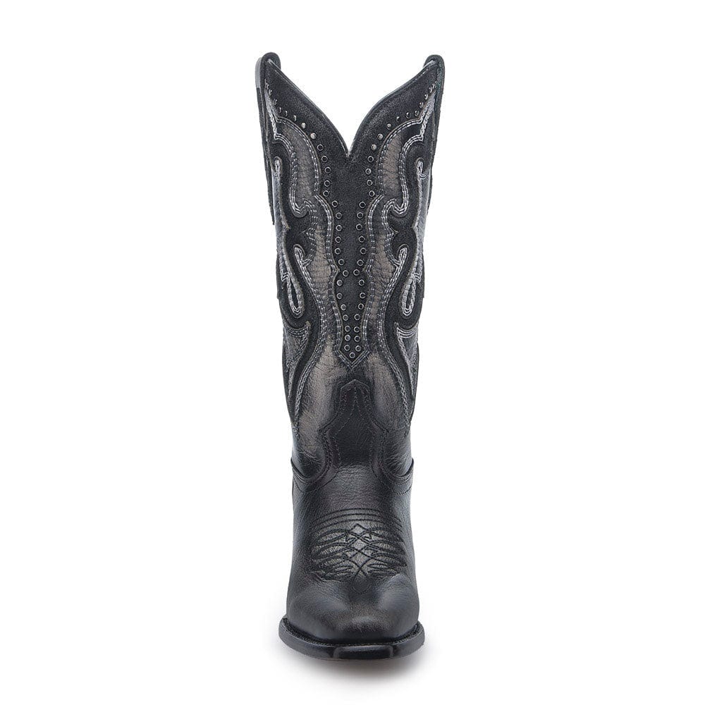 bota corral negra frente