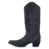 Bota Vaquera Misterio de Media Noche Negro