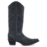 Bota Vaquera Misterio de Media Noche Negro