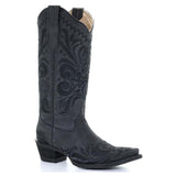 Bota Vaquera Misterio de Media Noche Negro