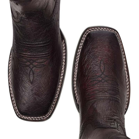 botas de piel de avestruz