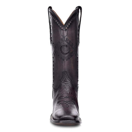 bota cuadra de piel exotica