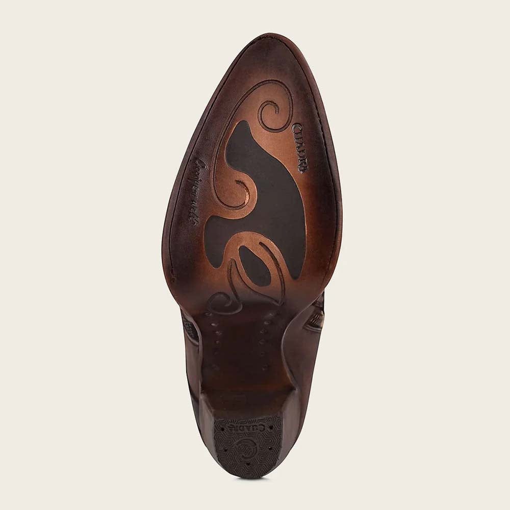 botines cuadra suela de vaqueta