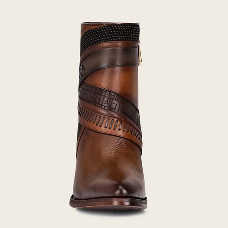 botines de piel cuadra