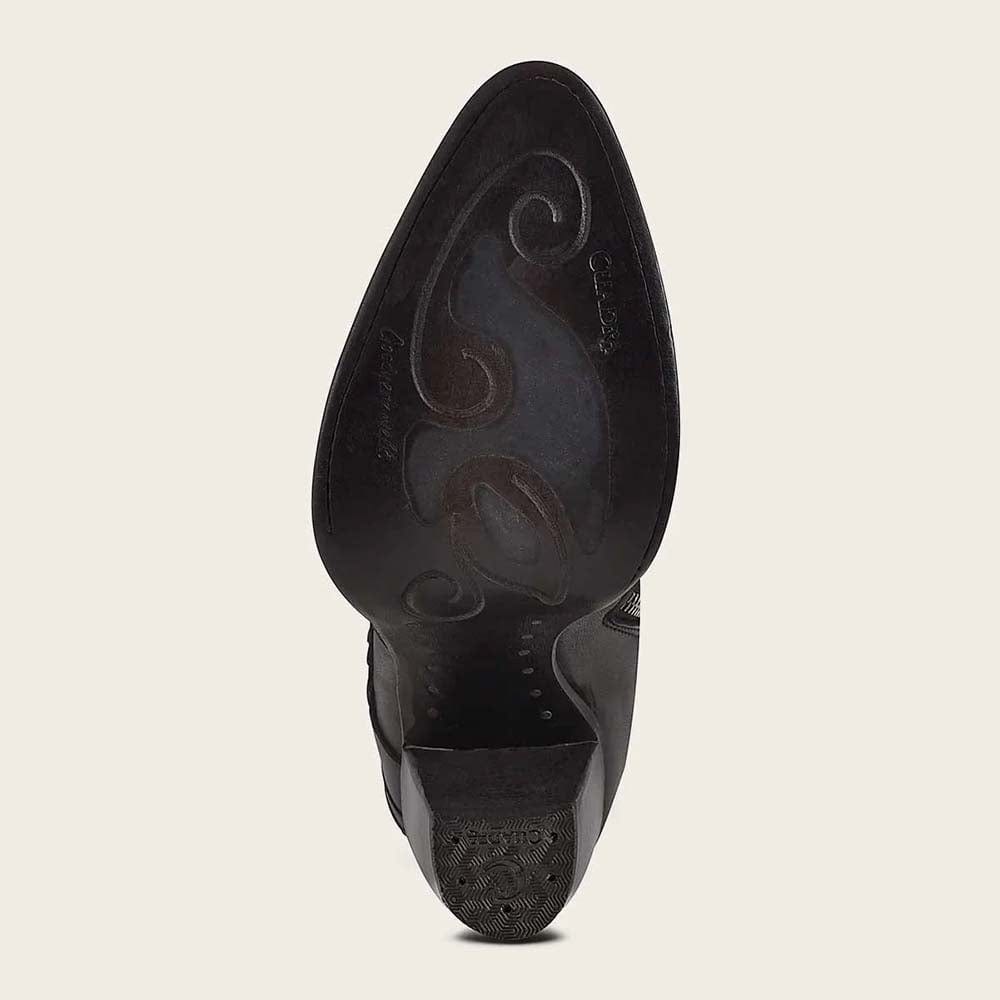 botines cuadra suela de vaqueta