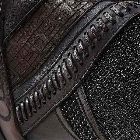 botines cuadra tejidos