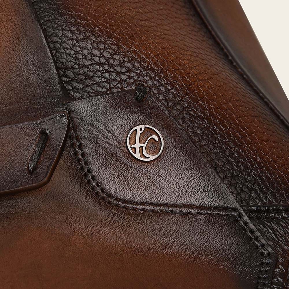 botines cuadra piel de venado