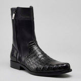 Botin Franco Milano Black Doble Cierre