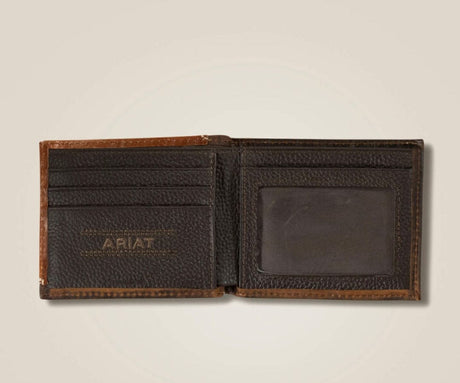 Cartera Ariat Bifold Relieve Cafe