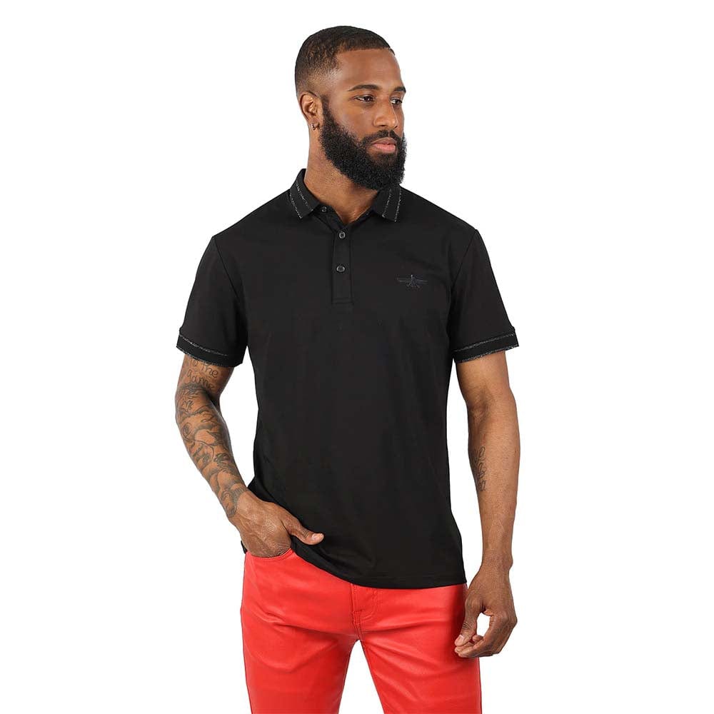 Camisa Polo Platini JPS9317 Negro Para Hombre – Botines Charros LLC