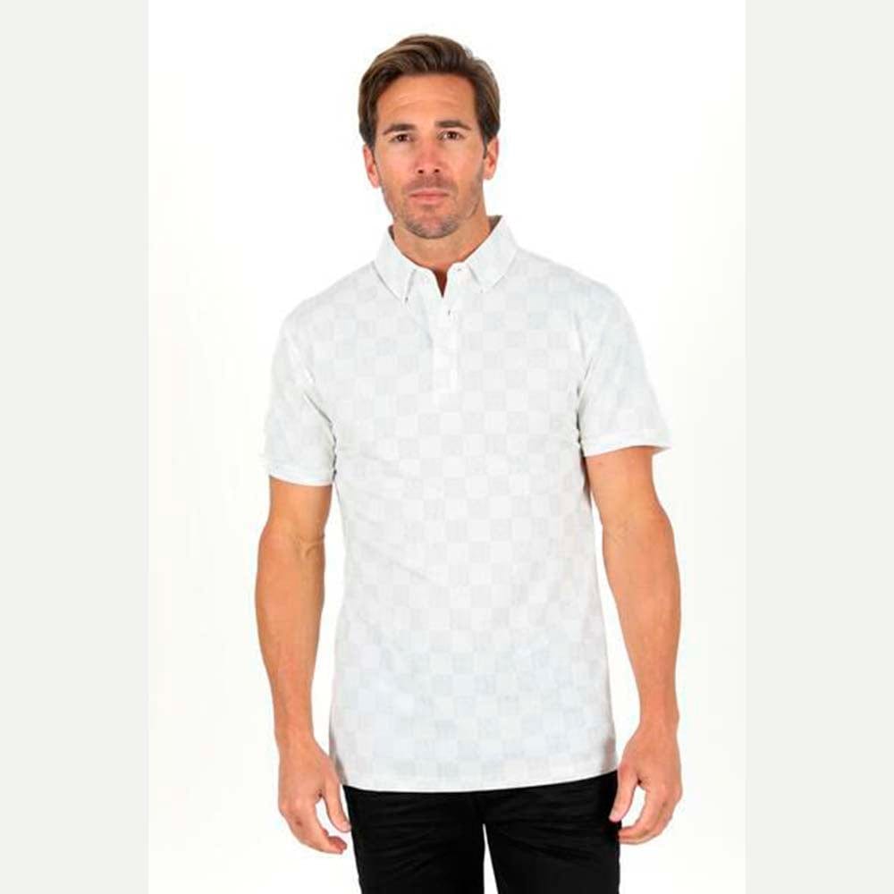 Camisa Polo Platini JPS9318 Blanco Para Hombre – Botines Charros LLC