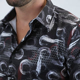 Camisa Platini Modern Negra/Blanco