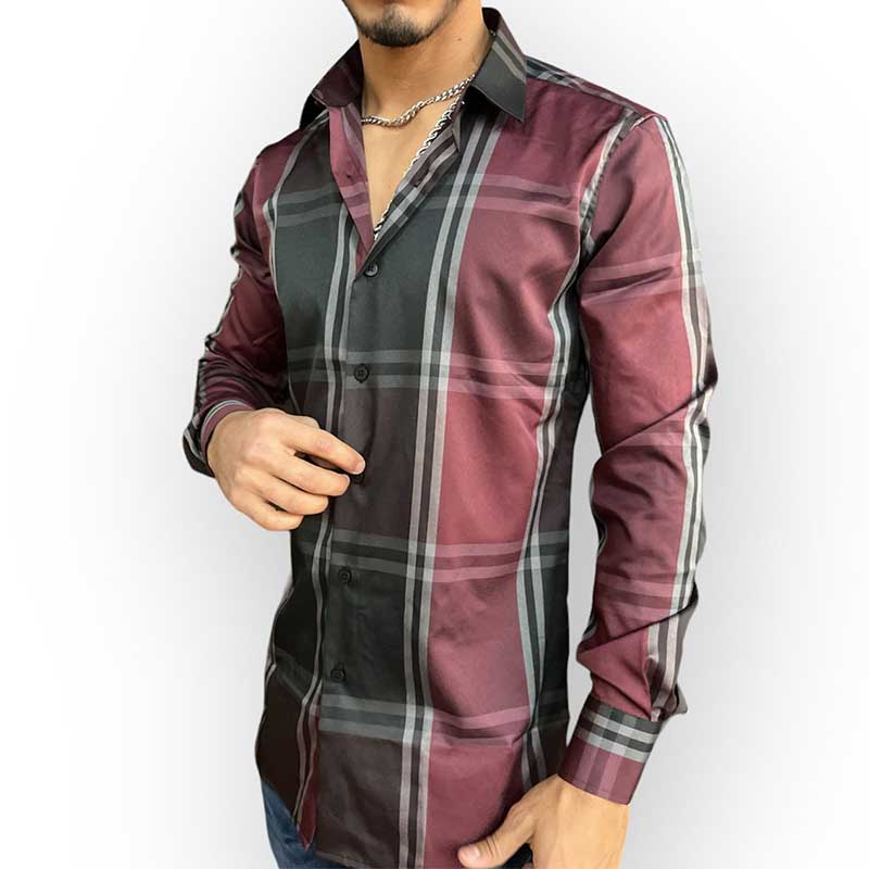 Camisa negra casual hombre online