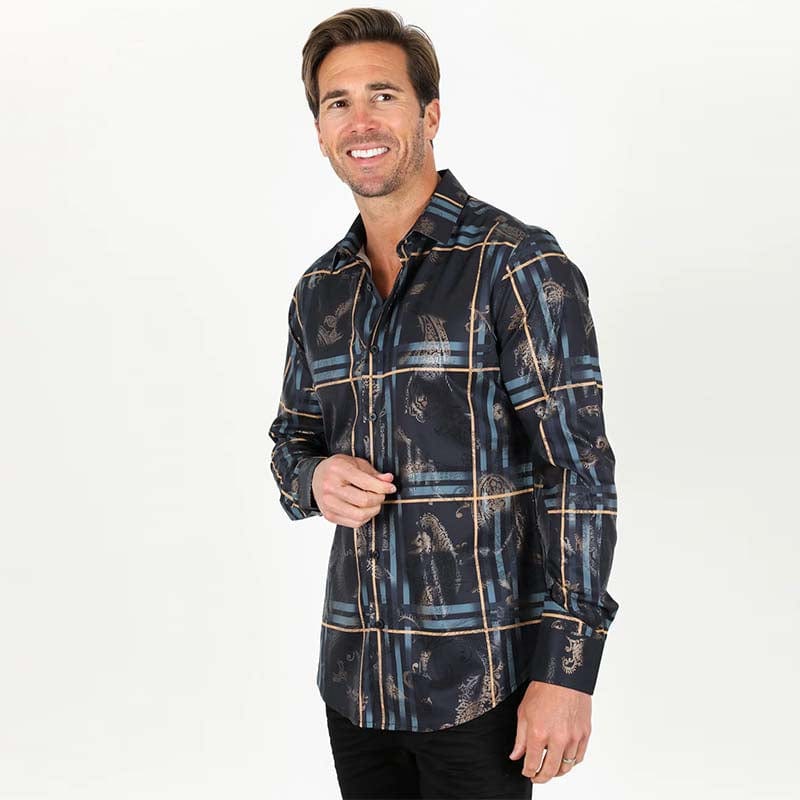 Camisa Casual Platini FPL9624 Negra