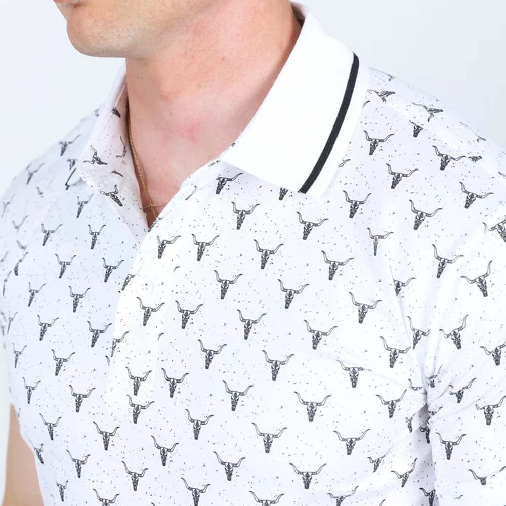 camisa polo blanca para hombre 