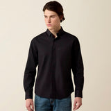 Camisa Ariat Malcom Modern Slim Black Stripe