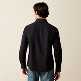 Camisa Ariat Malcom Modern Slim Black Stripe