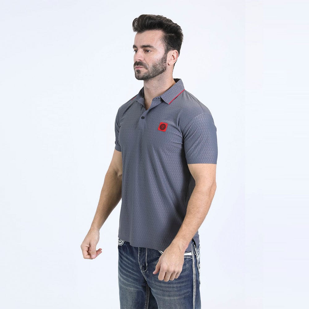 polo platini gris lateral
