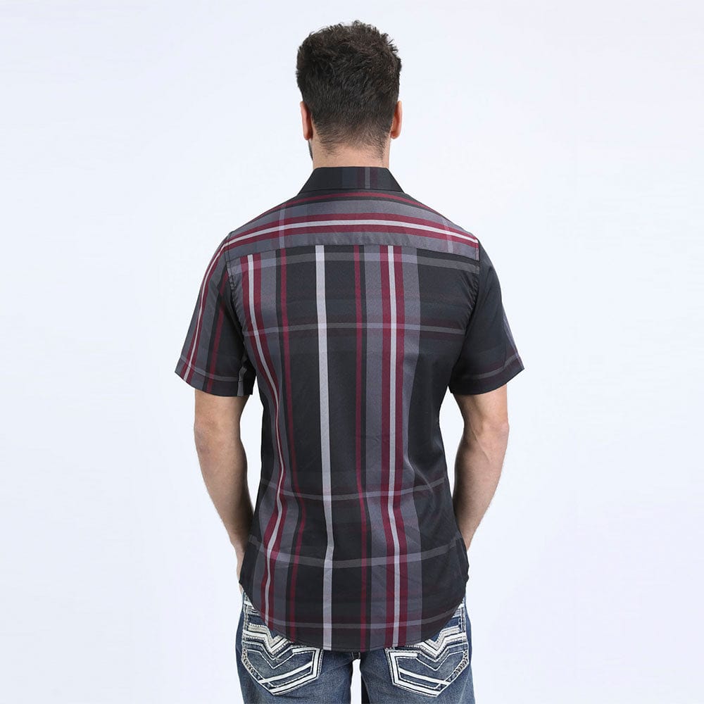 camisa platini negra espalda