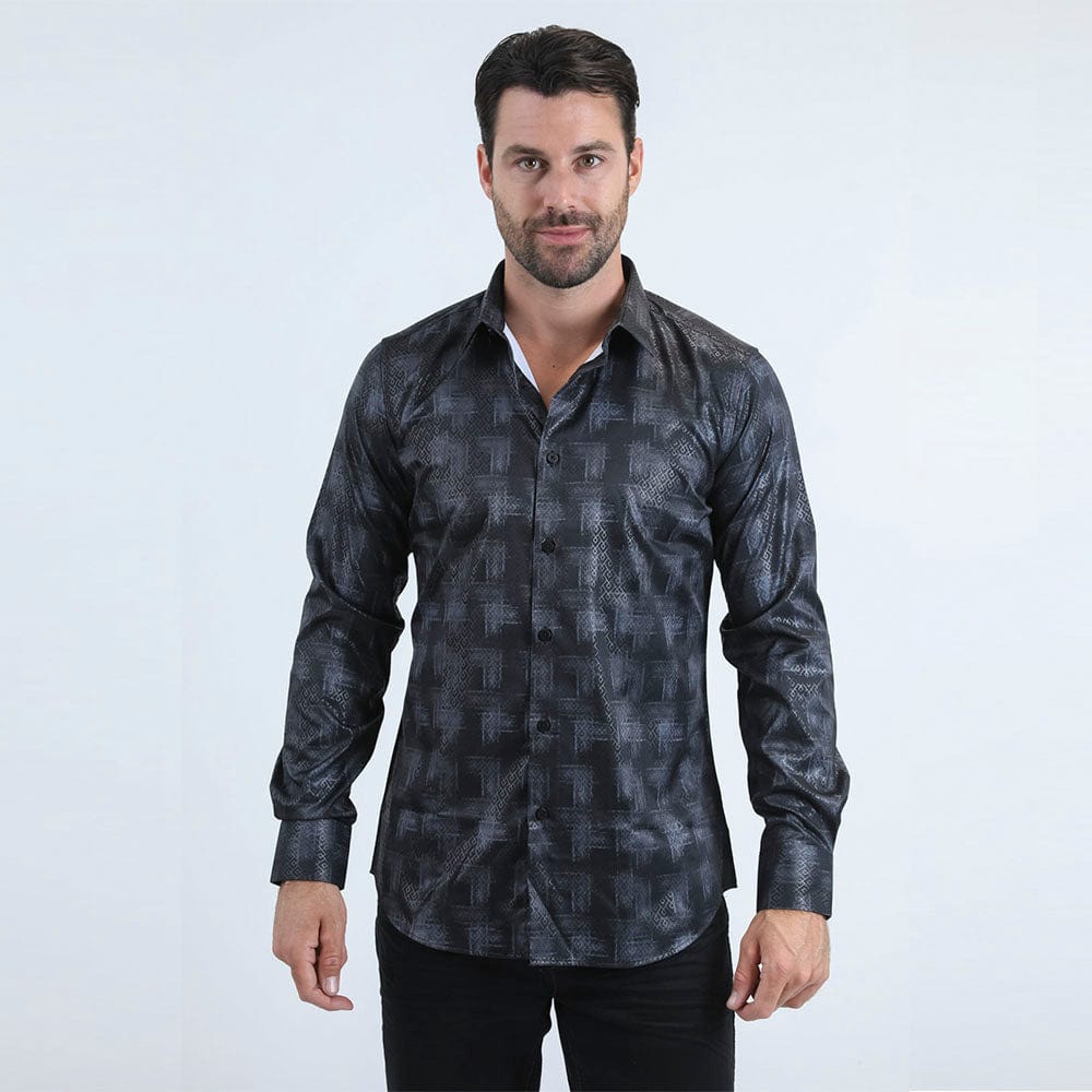 camisa platini negra frente 