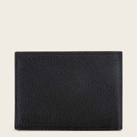 Cartera Cuadra Piel De Venado Negra