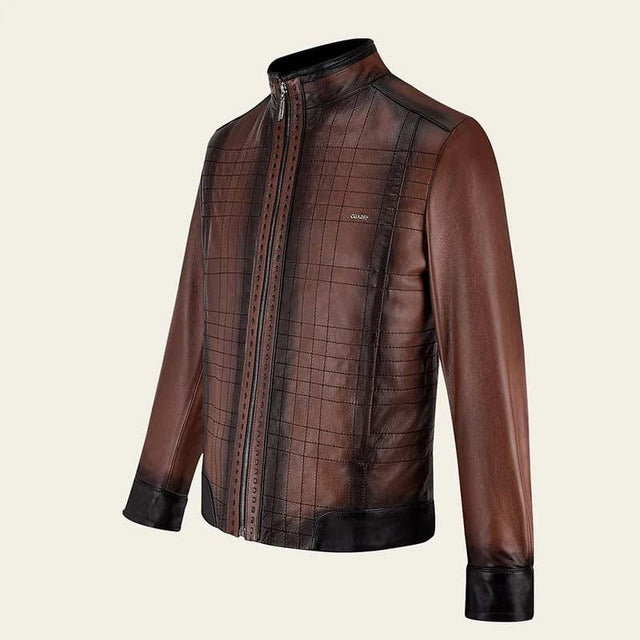 chamarra de piel para hombre
