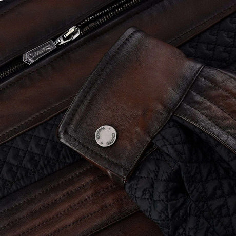 Chamarra Cuadra Chocolate