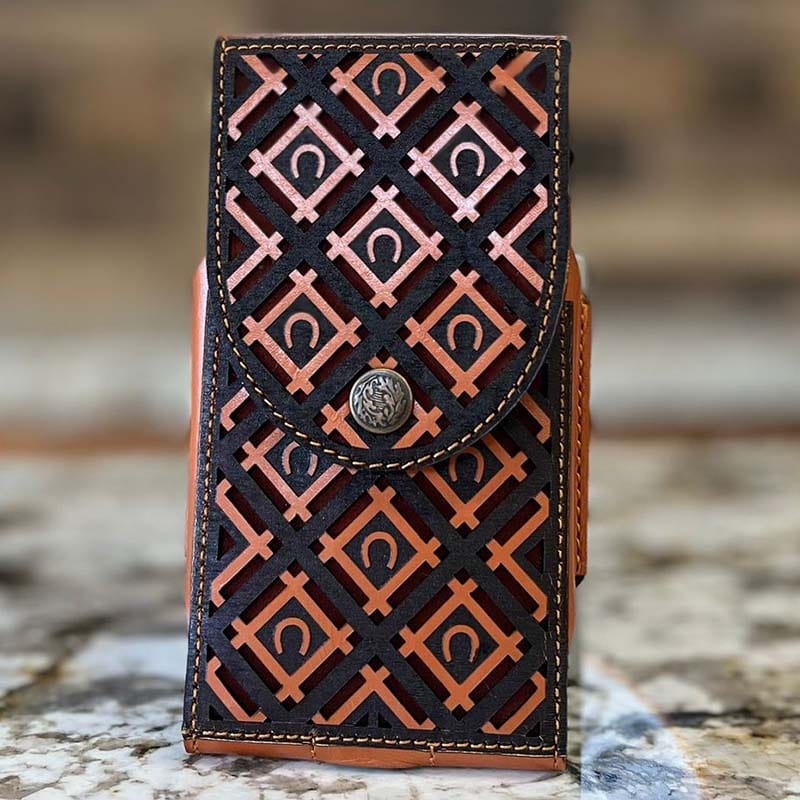 funda de cuero para telefono