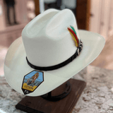 Sombrero Stetson El Jefe 5000x Toquilla Negra Ala 3 1/2"