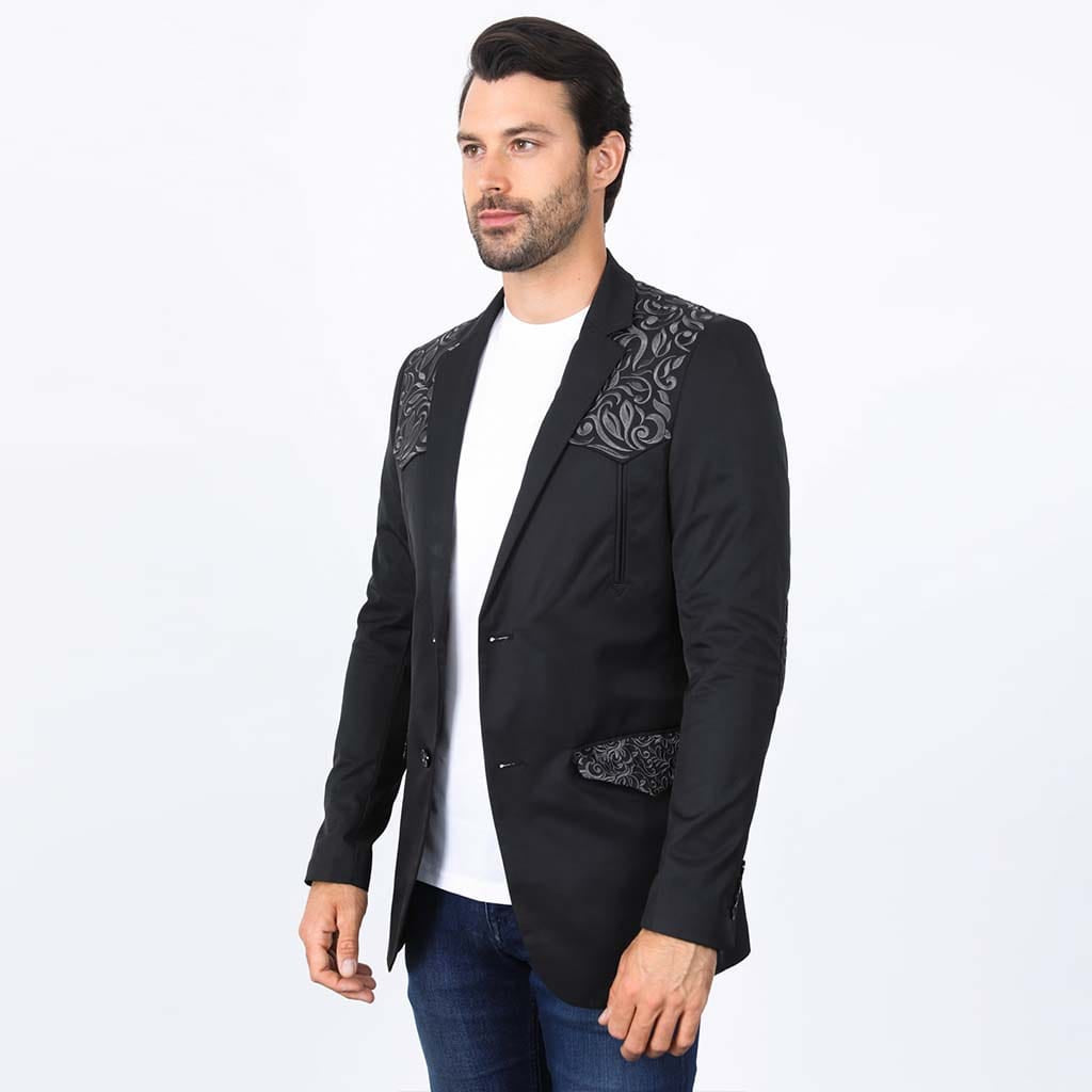 Saco Platini Embroidery Fashion Negro