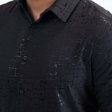 Camisa Platini Modern Fit Fashion Negra