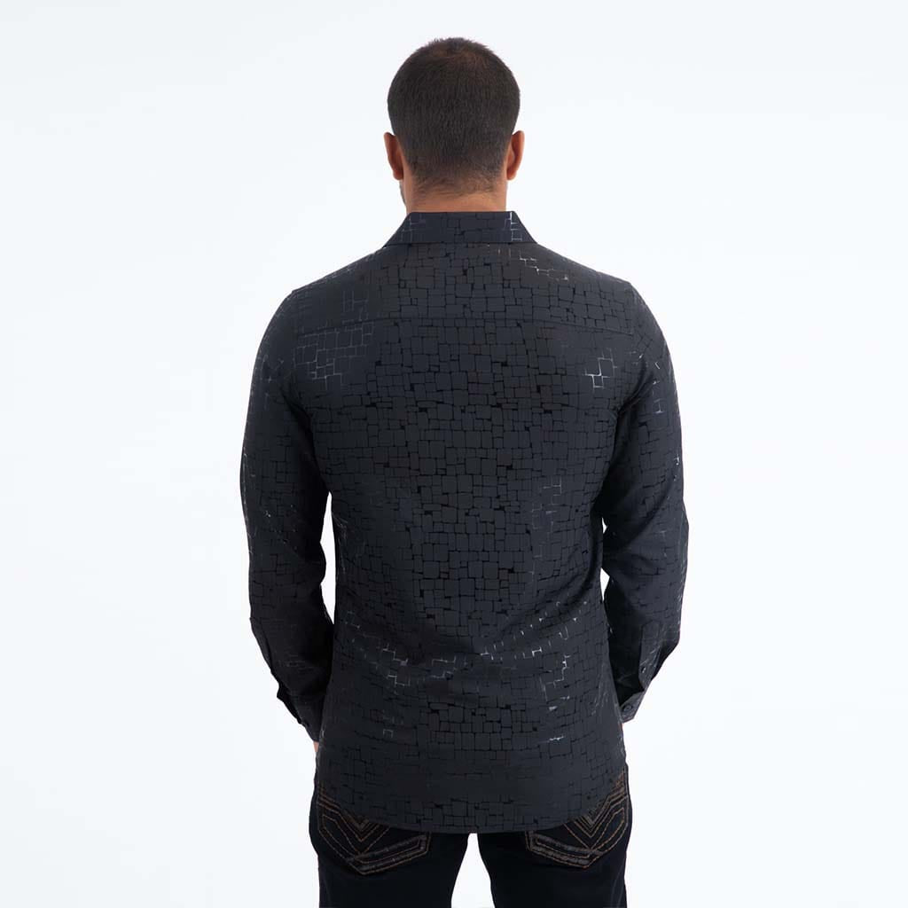 Camisa Platini Modern Fit Fashion Negra