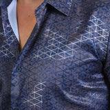 Camisa Platini Floral Gris