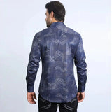 Camisa Platini Floral Gris