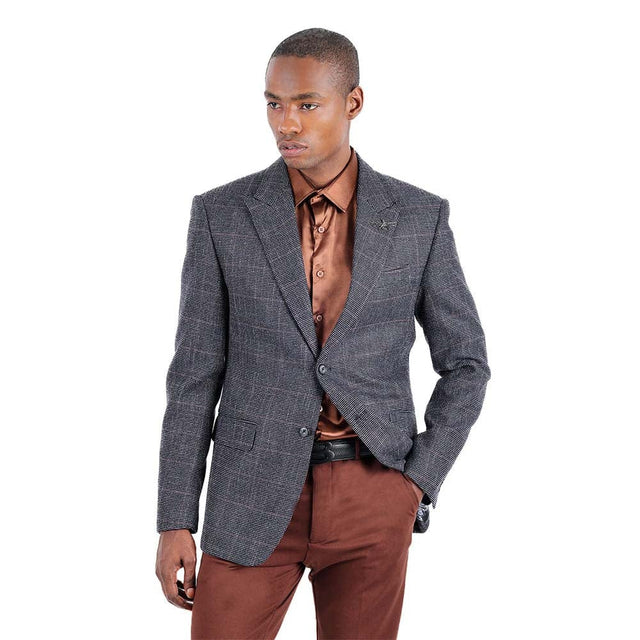 Barabas Pelt Way Blazer – Charcoal