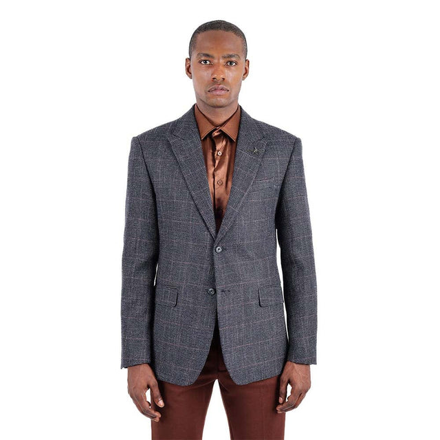 Barabas Pelt Way Blazer – Charcoal