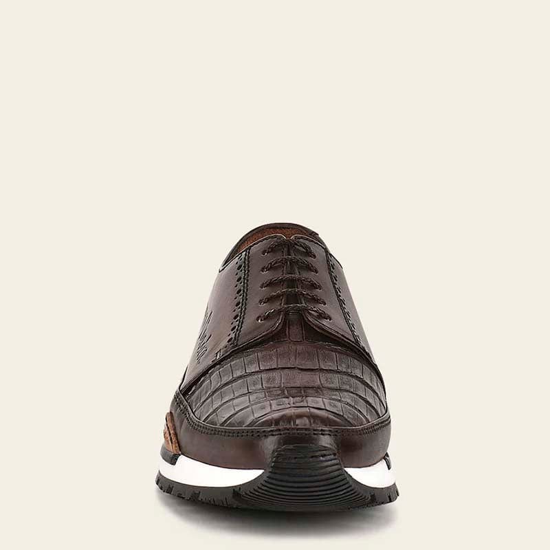 Tenis Franco Cuadra Piel de Caiman 127CWTS Chocolate Para Hombre