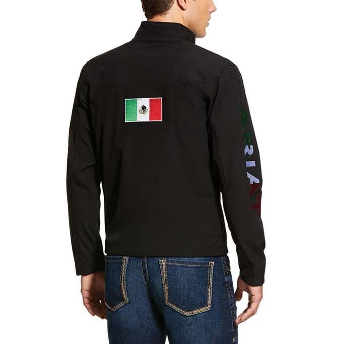 Men s Jacket New Team Softshell Mexico Black ARIAT Botines Charros LLC