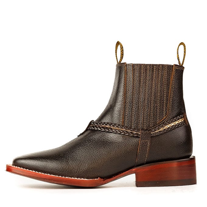 Lady Juanita Brown Western Ankle Boots