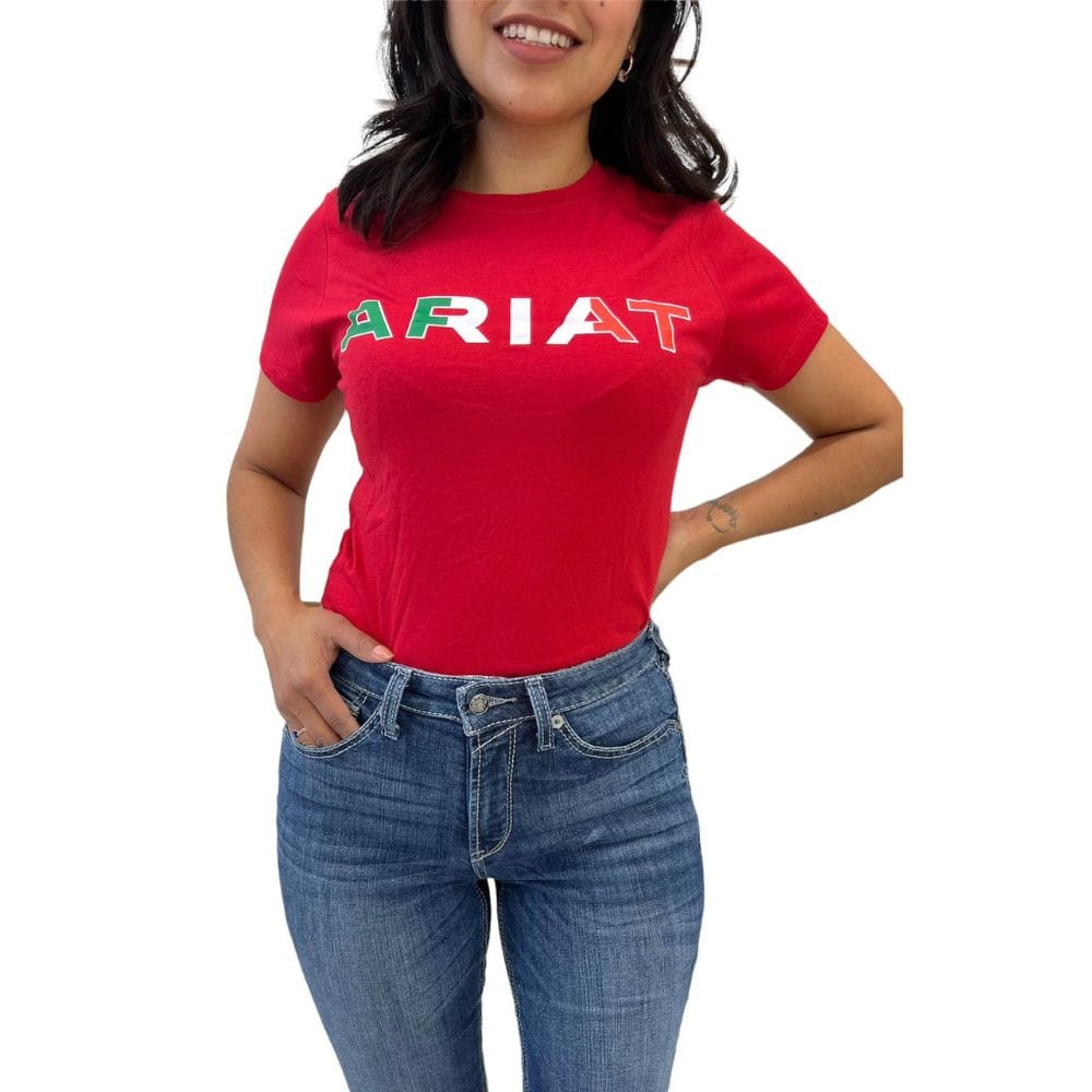 Ariat México Red T-shirt – Botines Charros LLC