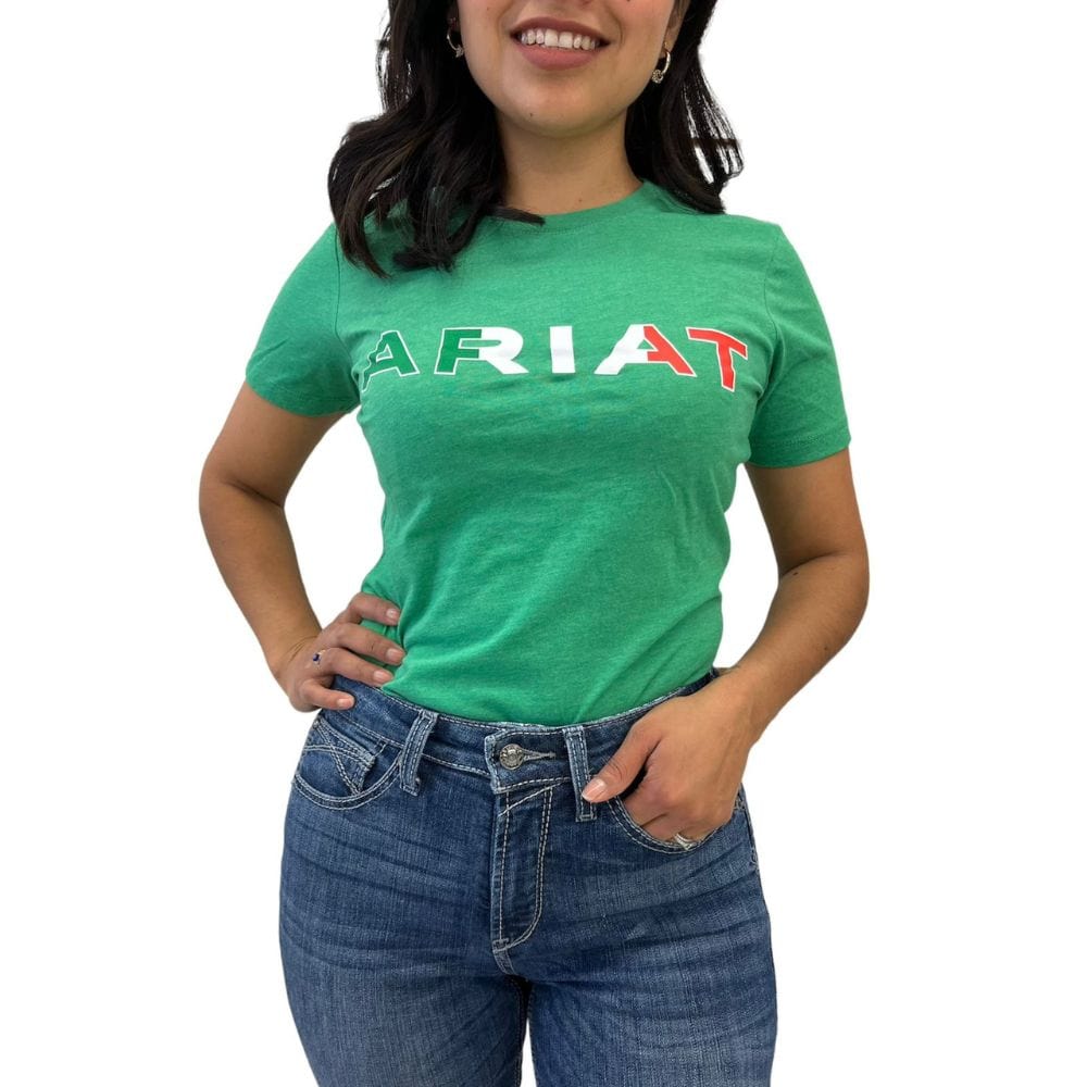Playera Ariat Mexico Verde
