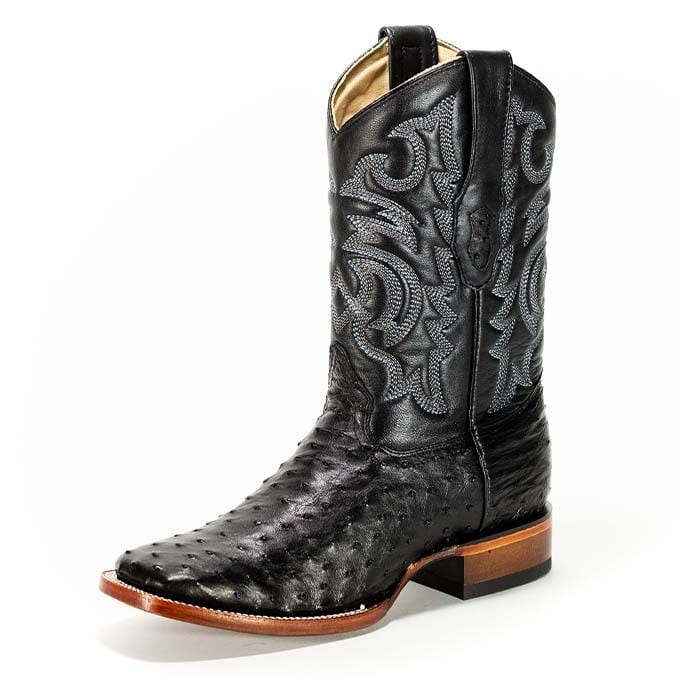 Ontario Black Cowboy Boot For Men