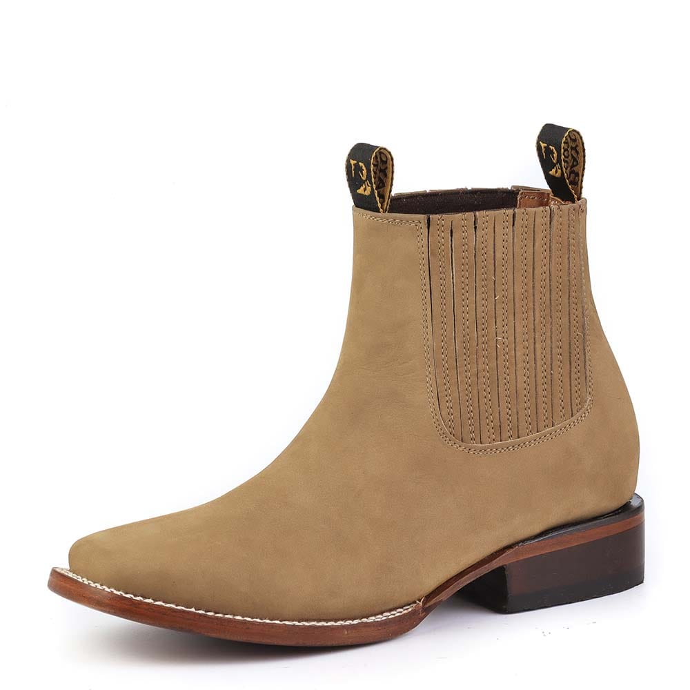 Botines Vaqueros Rodeo Clasicos Piel Nobuck Para Hombre 'La