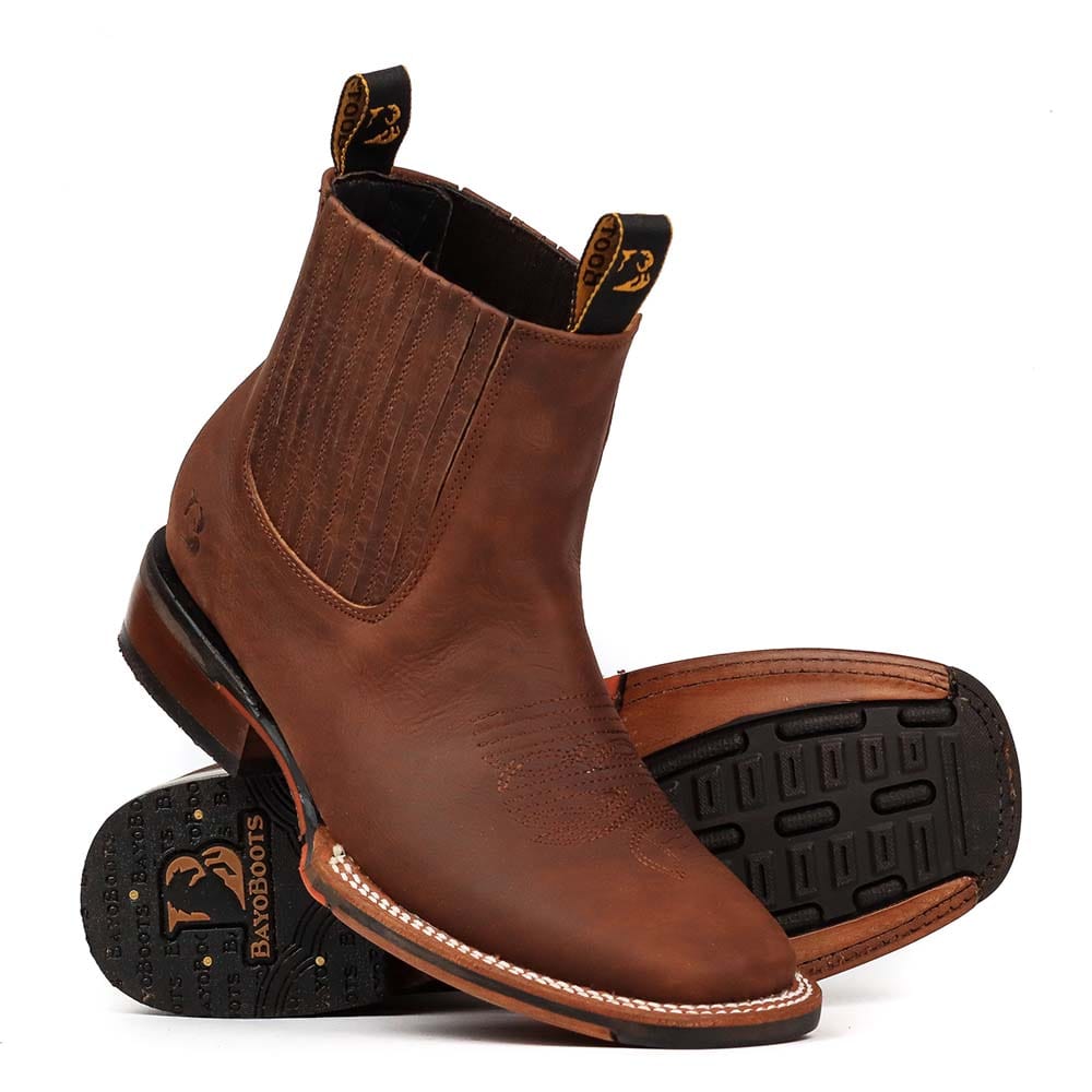 botines vaqueros de piel crazy
