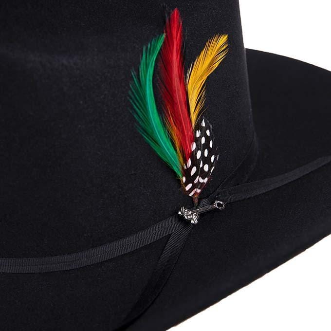 Texana Stetson Negra 6X Rancher Ala 4"