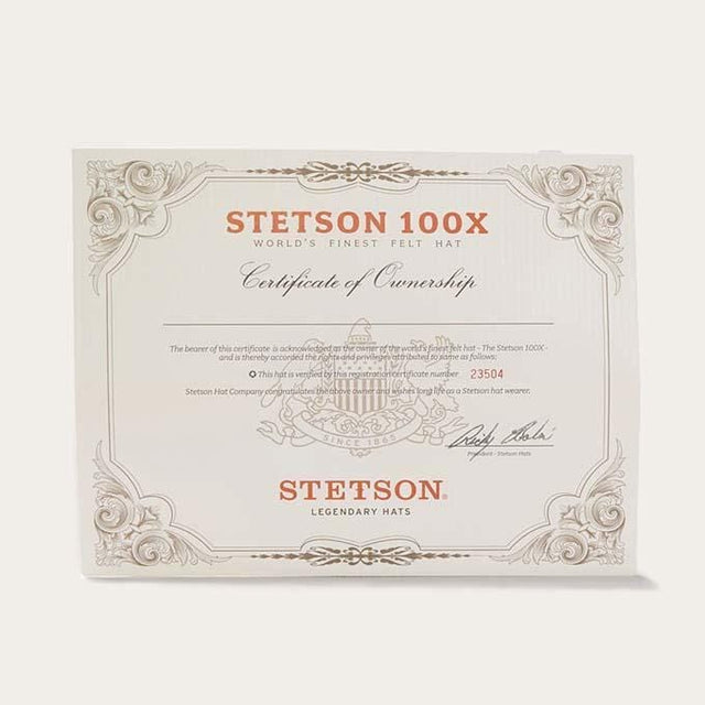 certificado stetson